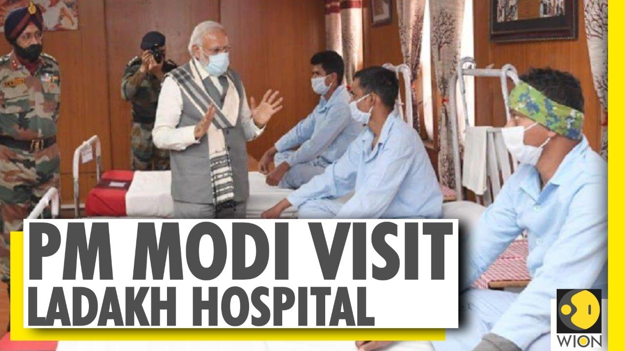 PM Modi visits Ladakh hospital to meet injured soldiers | 'World recognizes your bravery'