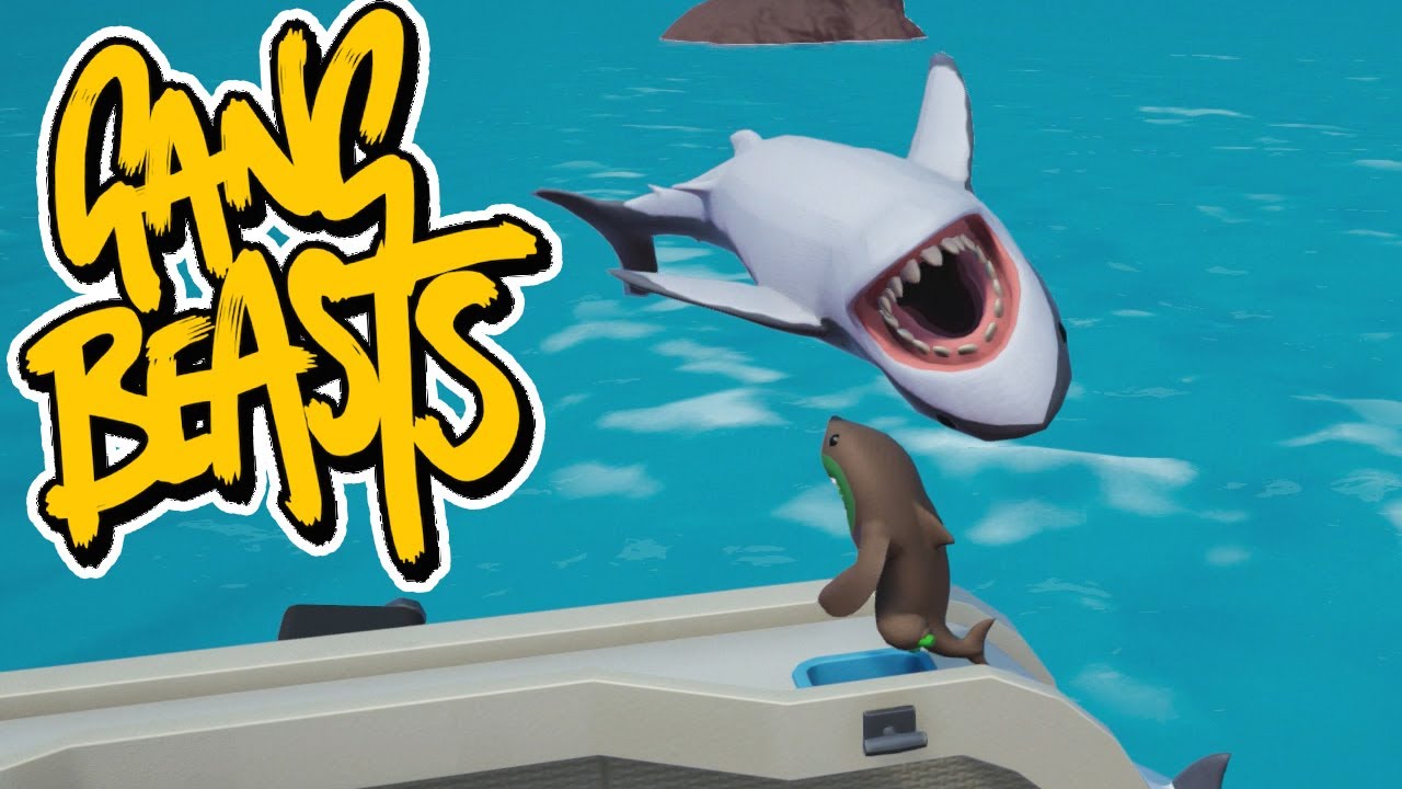 Shark Wants To  Kiss Me - GANG BEASTS [Melee] Xbox One Gameplay