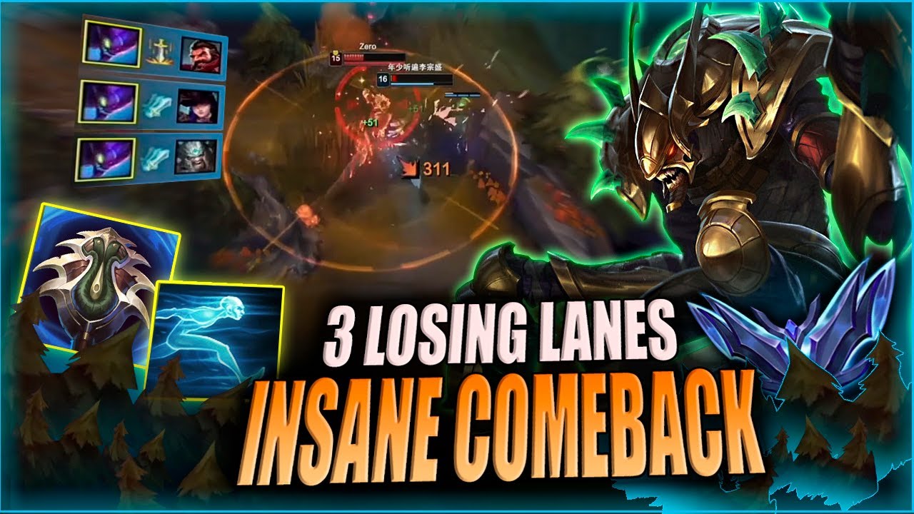 QIUYI KHA'ZIX - HOW TO CARRY WITH KHA'ZIX (3 LOSING LANES) | KHA'ZIX VS GRAVES