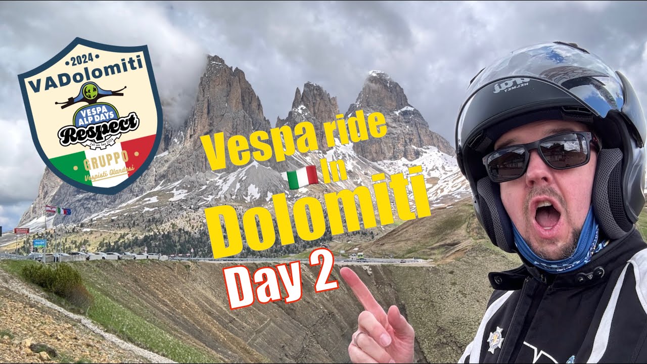 Gruppo Vespisti Olandesi VADOLOMITI 2024 DAY 2  - RAW Uncut version