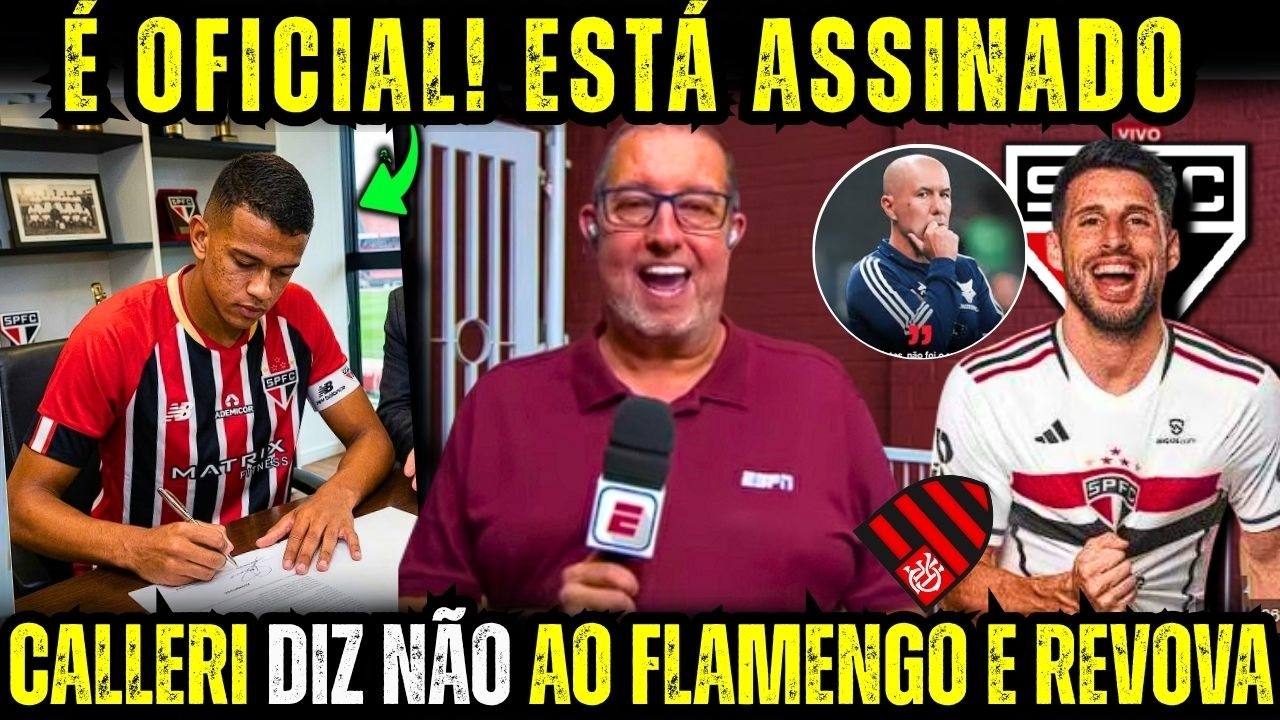 SPFC AGE RÁPÍDO E JÁ TEM SUBSTITUTO DE LUCAS MOURA/CALLERI BATE A PORTA NA CARA DO FLAMENGO E RENOVA