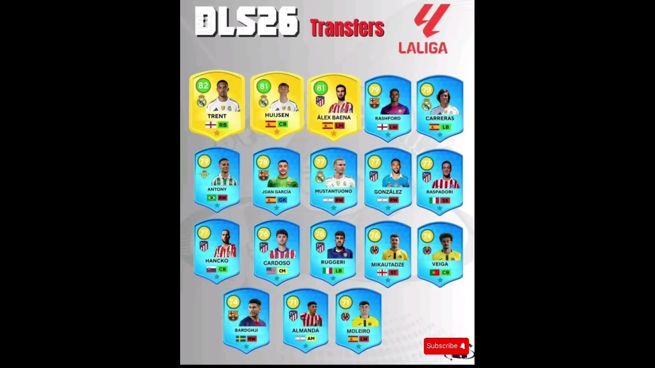Dls 26 Transfer laliga 💫