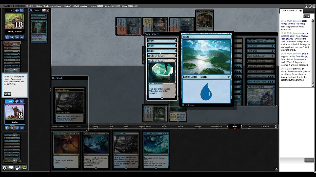 MTG UB Mill vs Boros Aggro