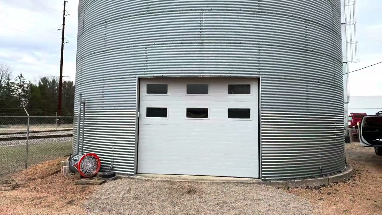 Grain Bin Re-Purpose Project by Central Door Solutions 