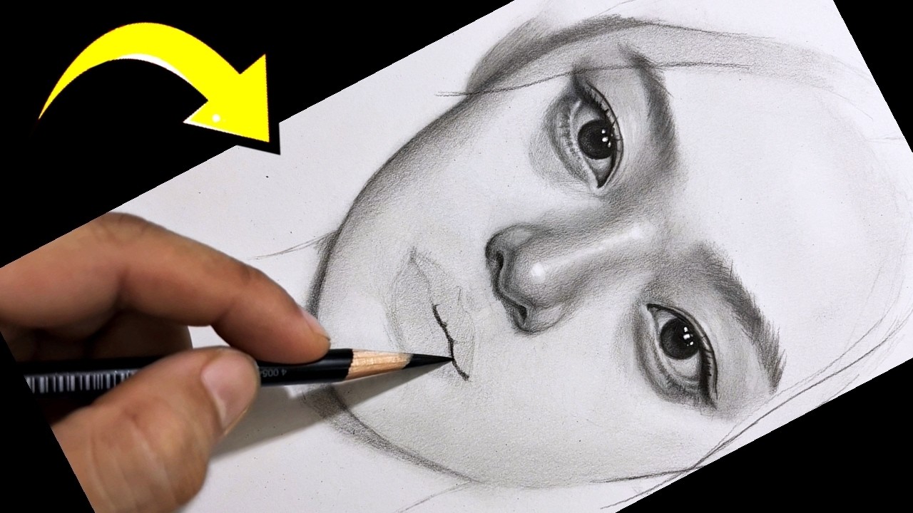 How to Draw, Shade, Blend✏️Pencil Realistic Face/ Skin-Tone Drawing!