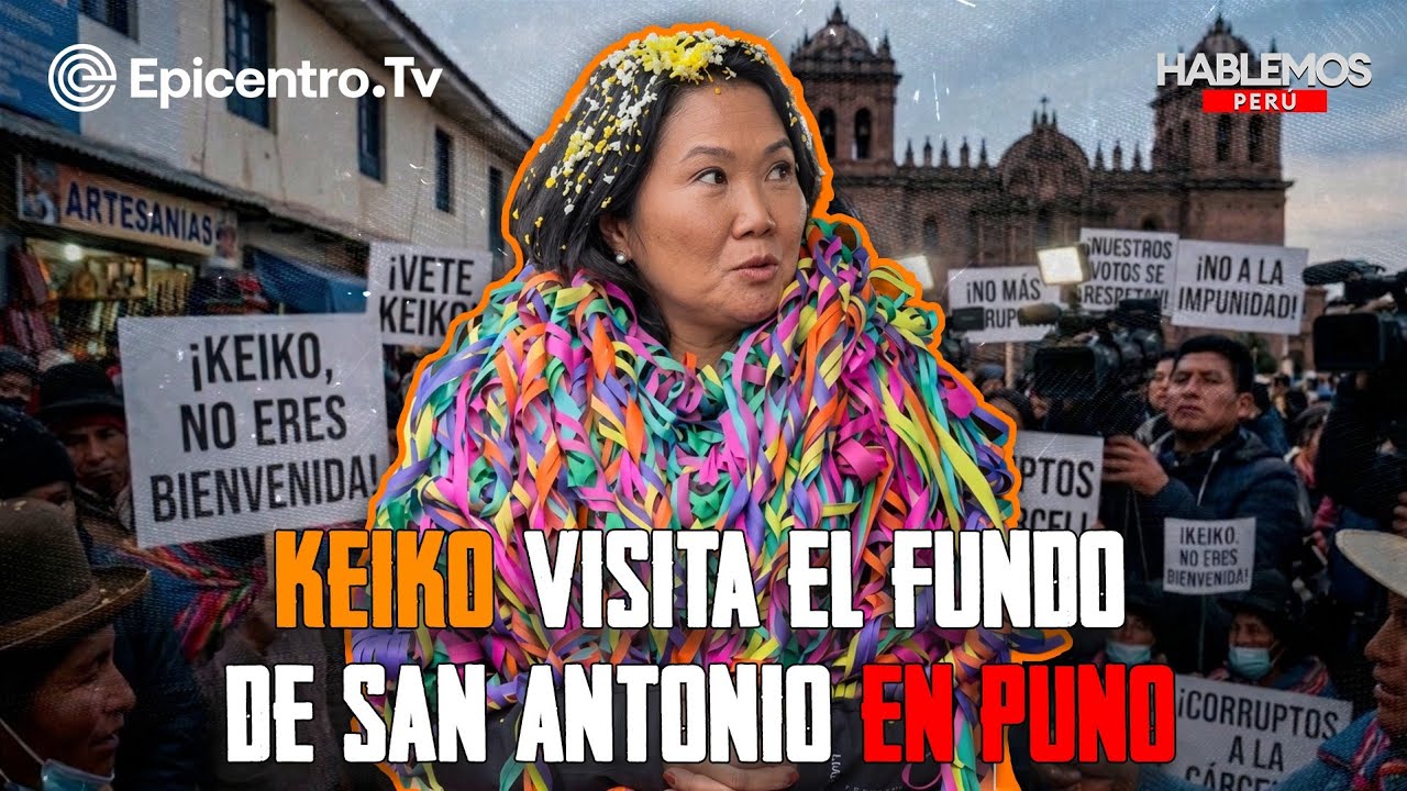 Keiko visita el fundo de San Antonio en Puno 
