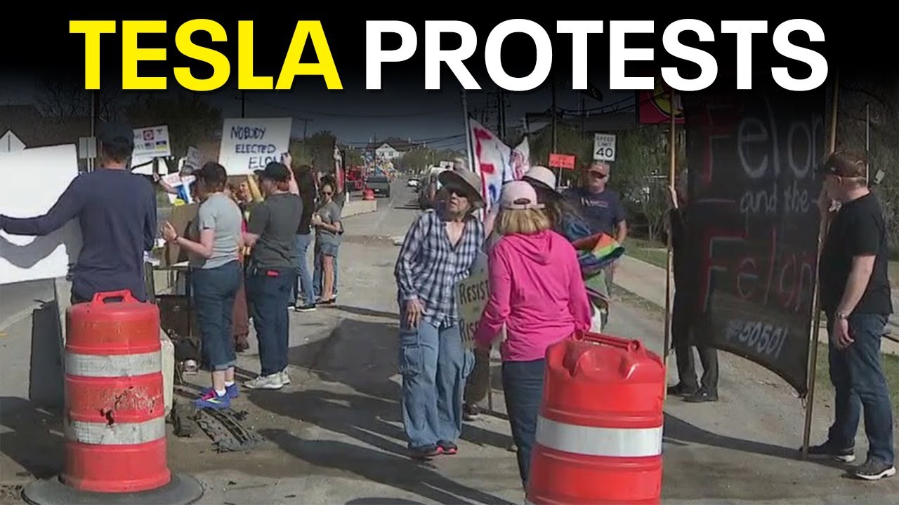 Tesla protest in Austin | FOX 7 Austin