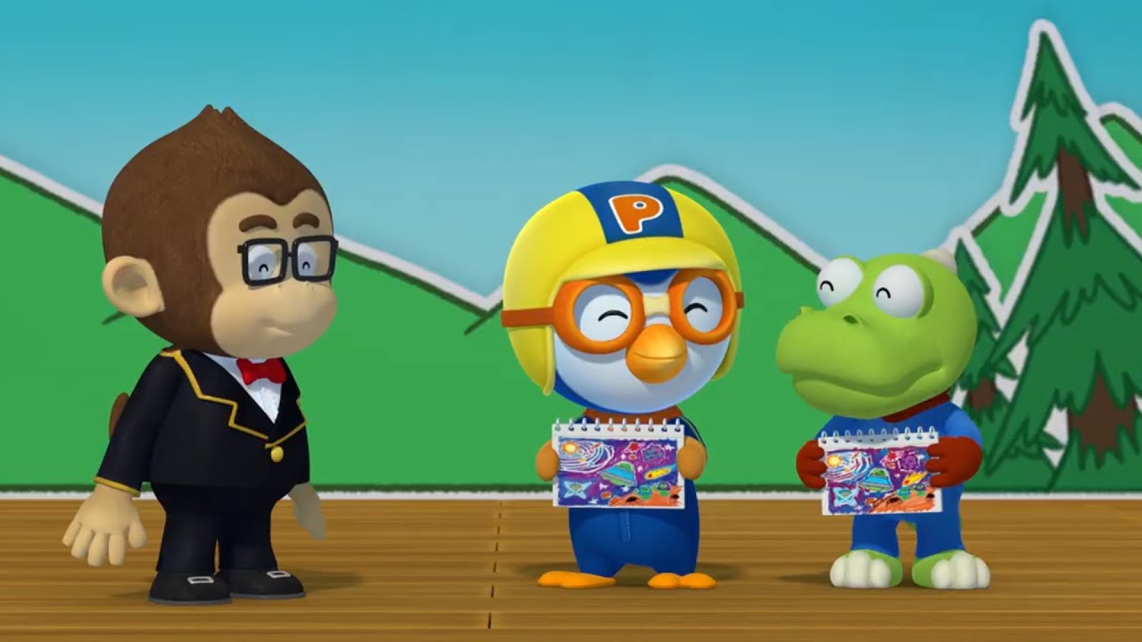 Pororo and his Friends Enter a Drawing Competition