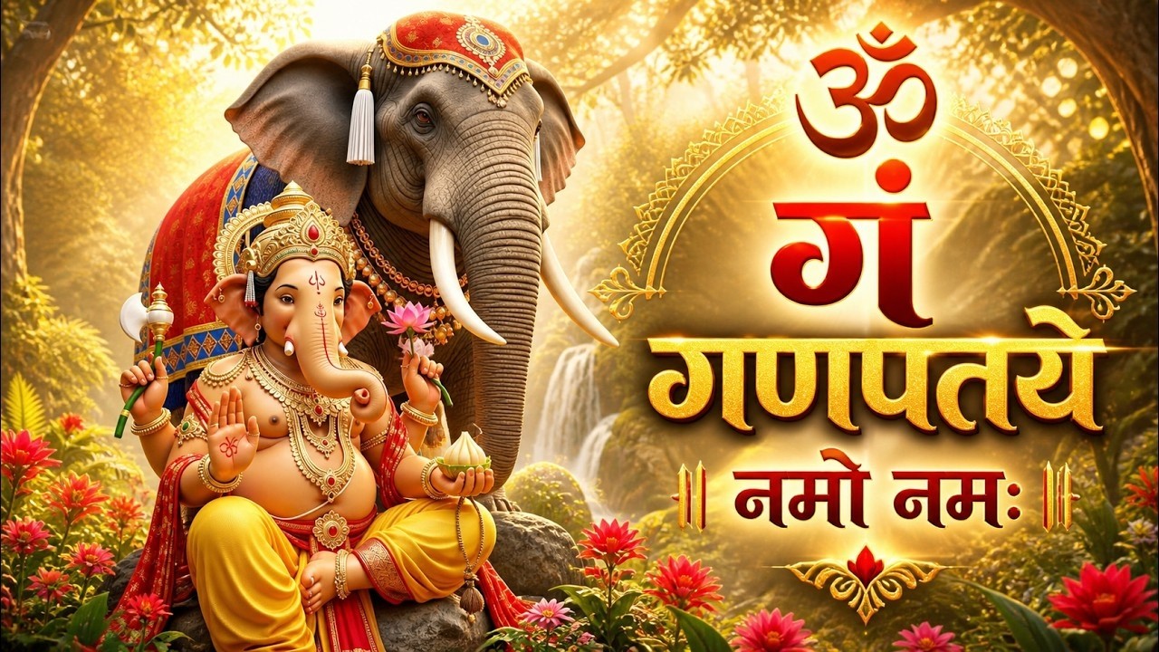 #Ganesh Mantra 108 Times - Om Gan Ganpataye Namo Namah | गणेश मंत्र - ओम गण गणपते नमो नमः