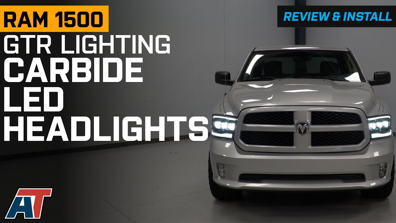 2009-2018 RAM 1500 GTR Lighting Carbide LED Headlights Review & Install
