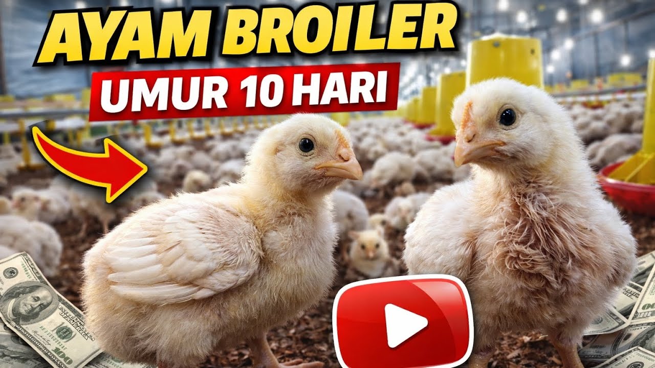 Ayam Broiler Umur 10 Hari: Pertumbuhan Cepat di Minggu Kedua