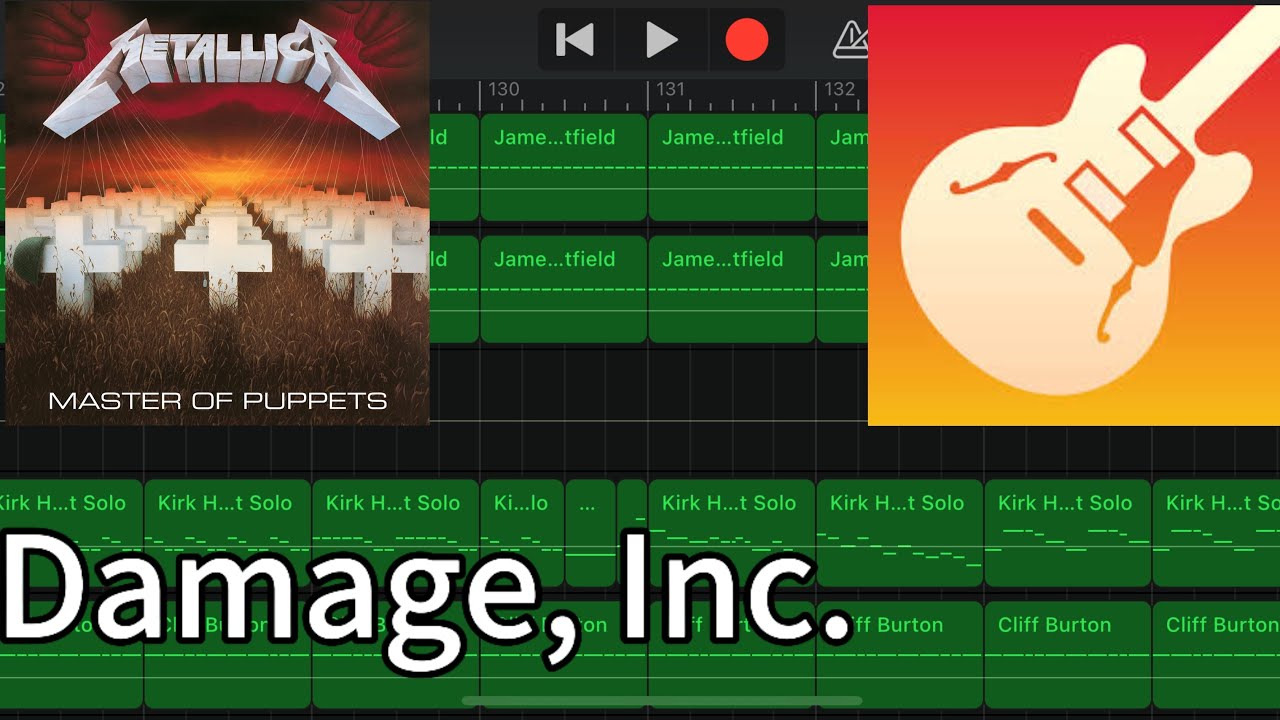 Metallica - Damage, Inc. (GarageBand Cover)