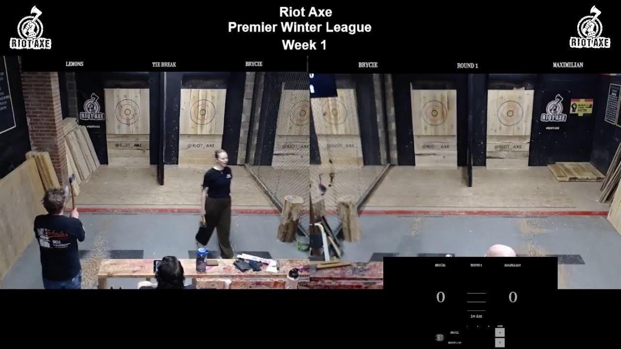 Riot Axe Premier League Winter 2026  Week 1 | Axe Throwing