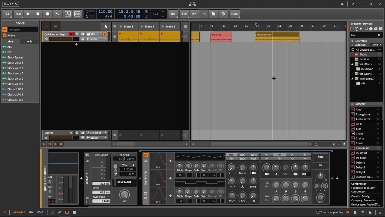 How to Bitwig - Using Audio to Trigger VSTs & Synths 
