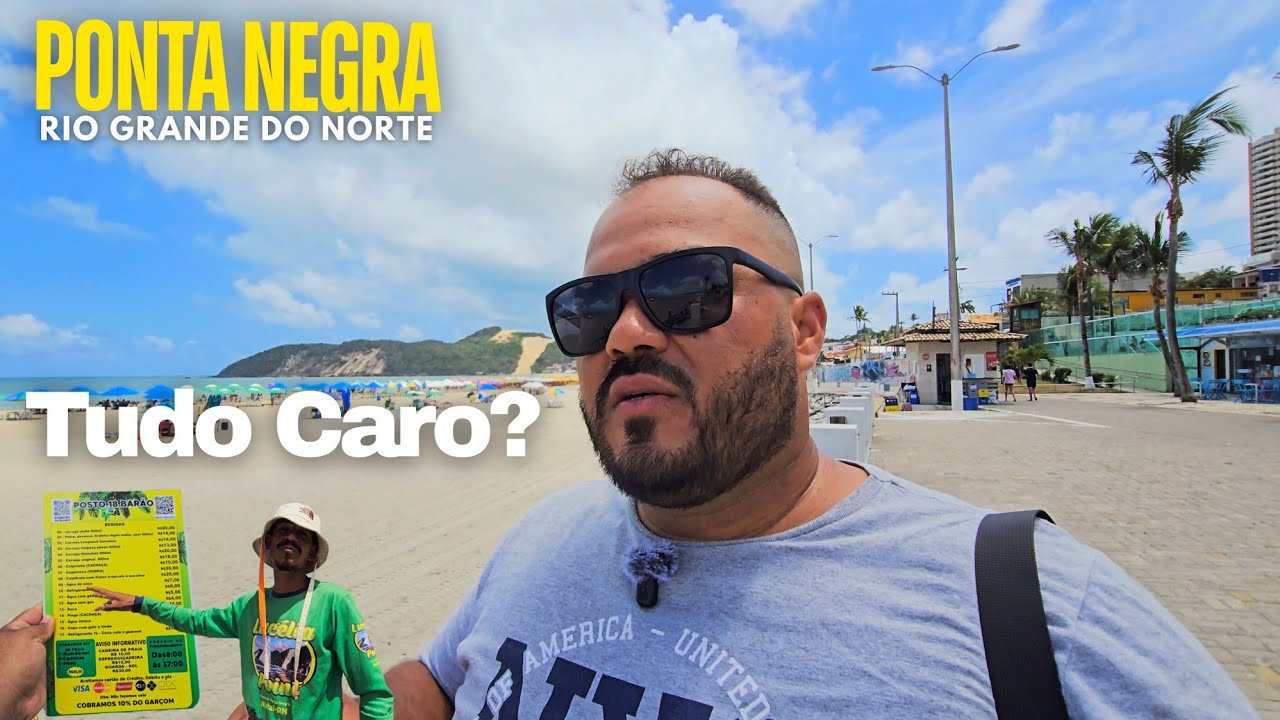 QUANTO CUSTA COMER NA PRAIA? PONTA NEGRA - NATAL - RIO GRANDE DO NORTE 