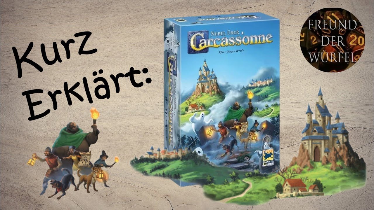 Nebel über Carcassonne (Hans im Glück) Kurz Erklärt; Grundregeln und Level 1