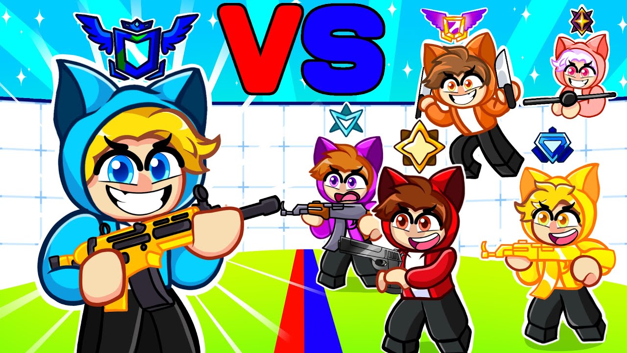 SAJMON VS 5 KOLOROWYCH KOTÓW w Rivals!