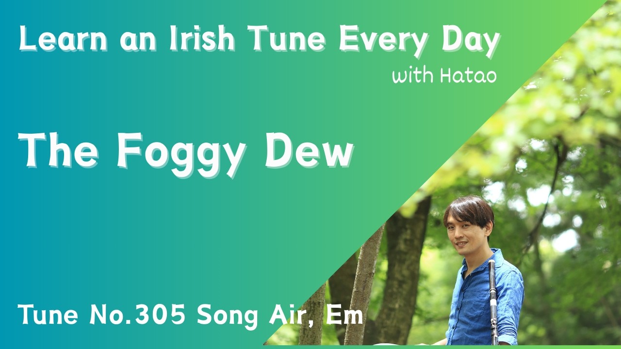 305 The Foggy Dew (Song Air, Em) with harp Karaoke