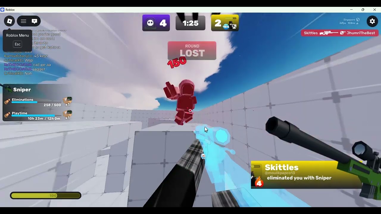 Cooking my opponents using sniper