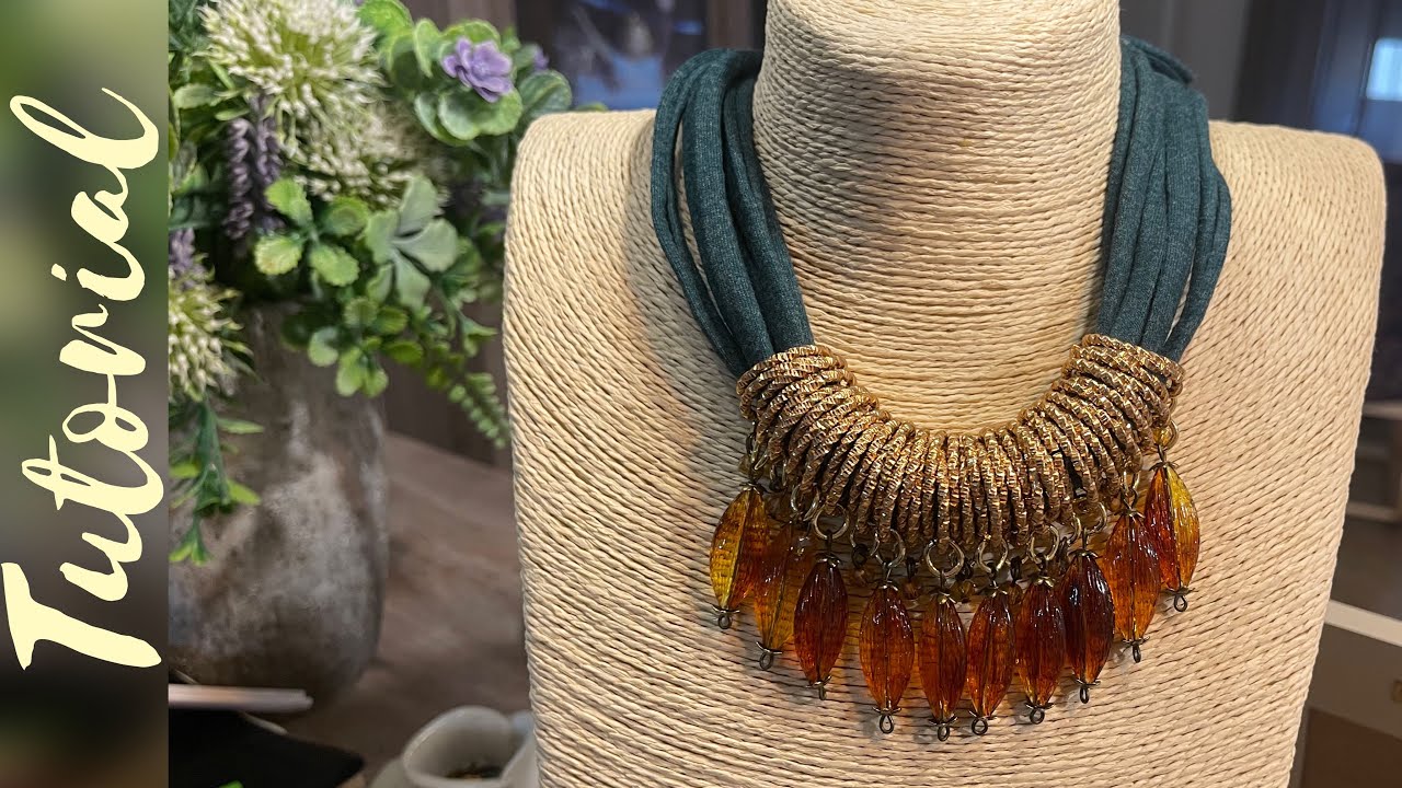 Tutorial collana in fettuccia con elementi in resina. Collaborazione con #nbeads#