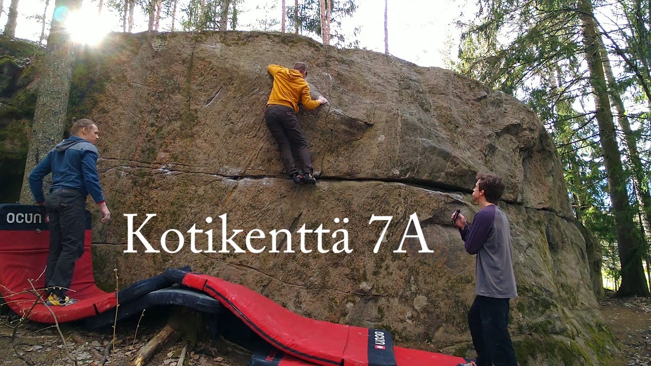 #42: Boulderointia Kaarinan kentällä.