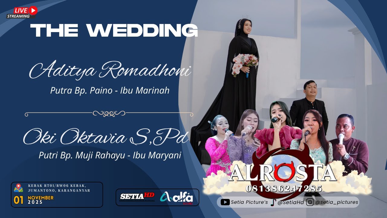 LIVE CS ALROSTA DONGKREK | PERNIKAHAN  ADITYA & OKTAVIA | SETIA HD | ALFA AUDIO SOUND SYSTEM