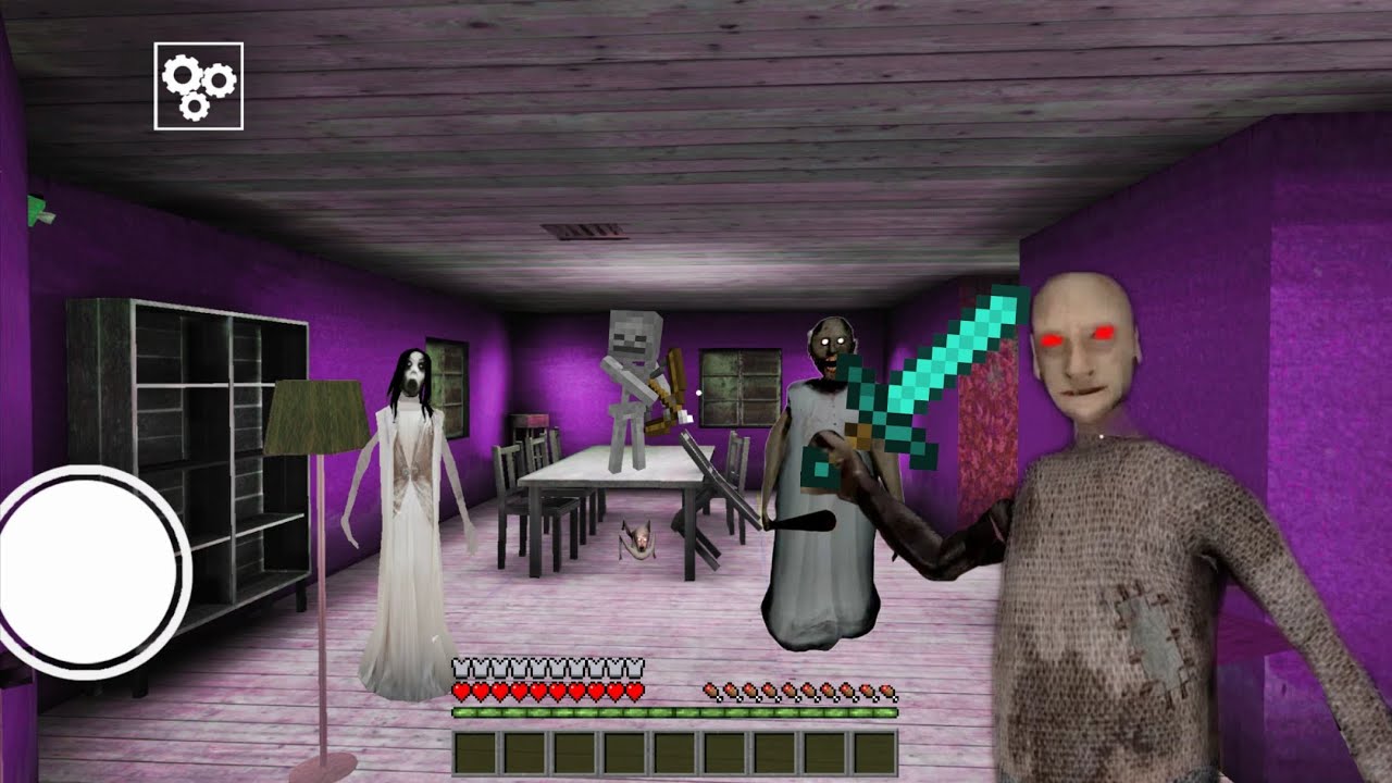 GRANNY | PLAYING AS MINECRAFT SEWER HORROR GAMEPLAY