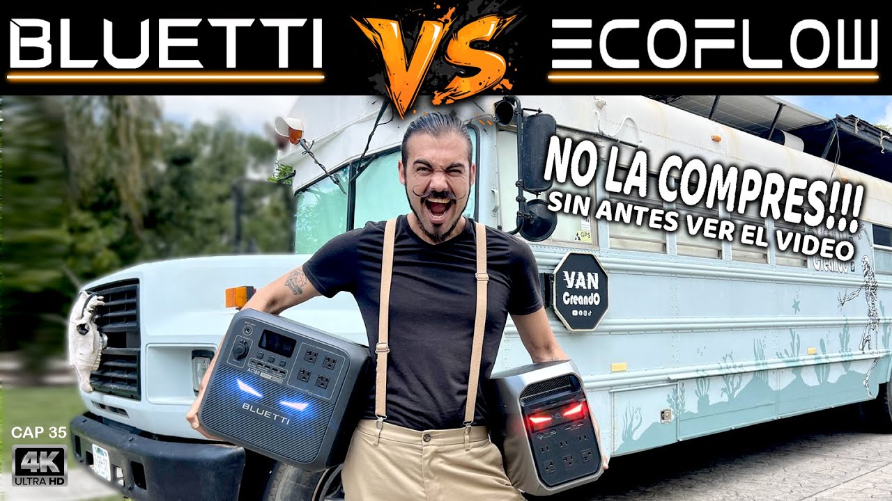⚡BLUETTI AC180 VS ECOFLOW DELTA 3 PLUS 🔥 CUAL es la MEJOR para la VANLIFE?  #Vancreando #Buslife
