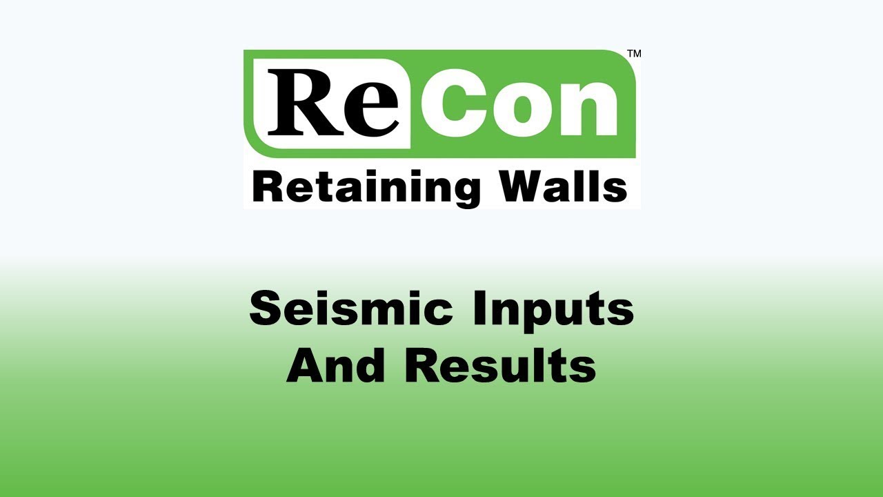 Step 9   Seismic Inputs and Results