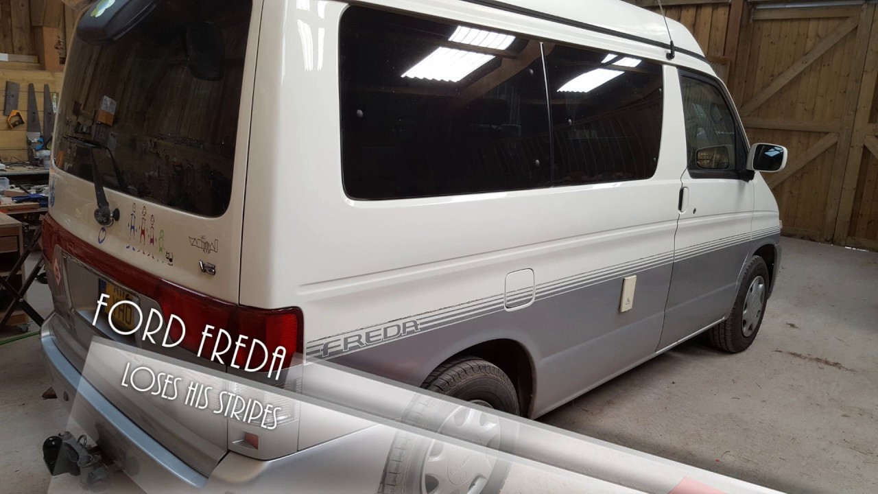 Removing Side Stripes/Vinyl/Stickers from My Ford Freda/Mazda Bongo