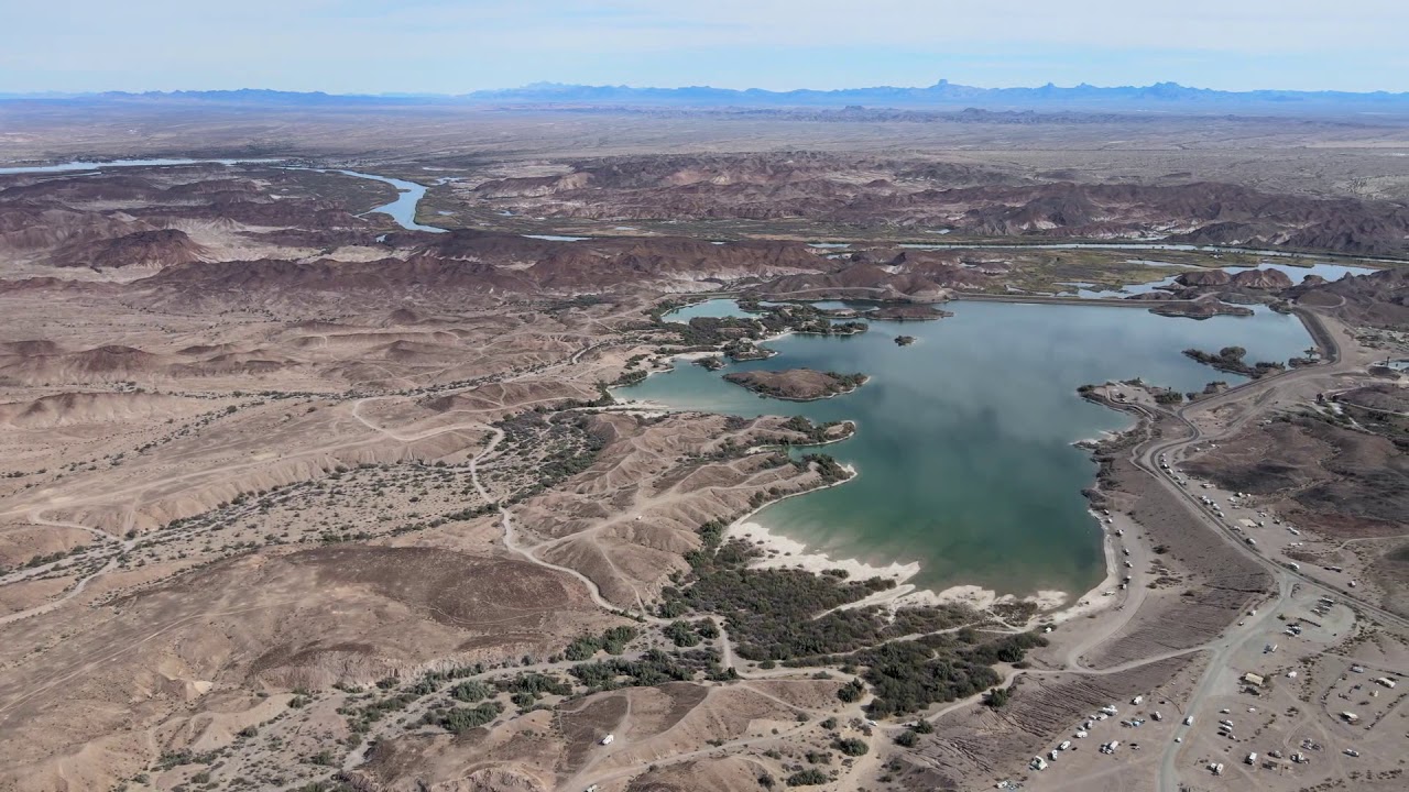 Climbing to max altitude for panoromic view of Imperial Dam LTVA.