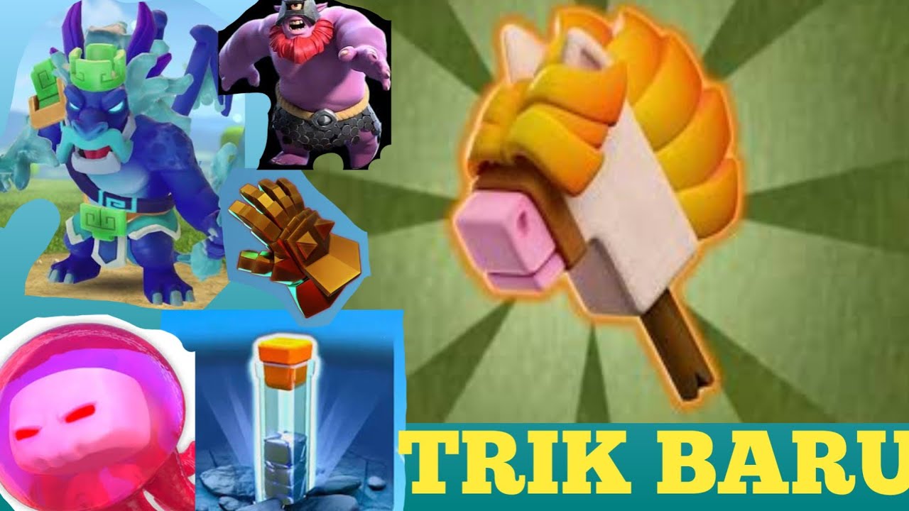 STICK HORSE GEAR BARU COC | KOMBINASI BARBARIAN KING PALING SAKTI..| CLASH OF CLANS INDONESIA🔥