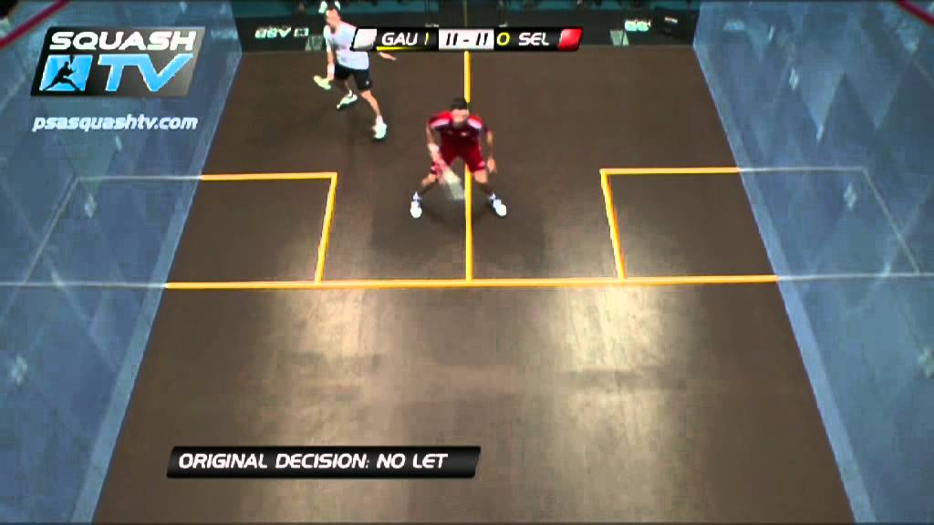 Squash : So You Think You Can Ref ? : Selby/Gaultier & Matthew/Willstrop - Mid-Court Blocking