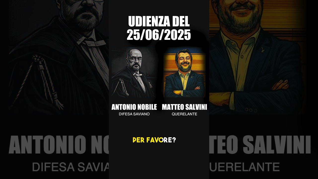 Cosa ha detto davvero Matteo Salvini all'udienza #salvini #saviano