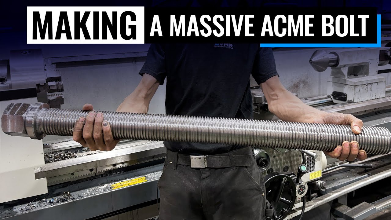 Machining Gigantic ACME Bolt From Scratch | 2025 Secret Santa