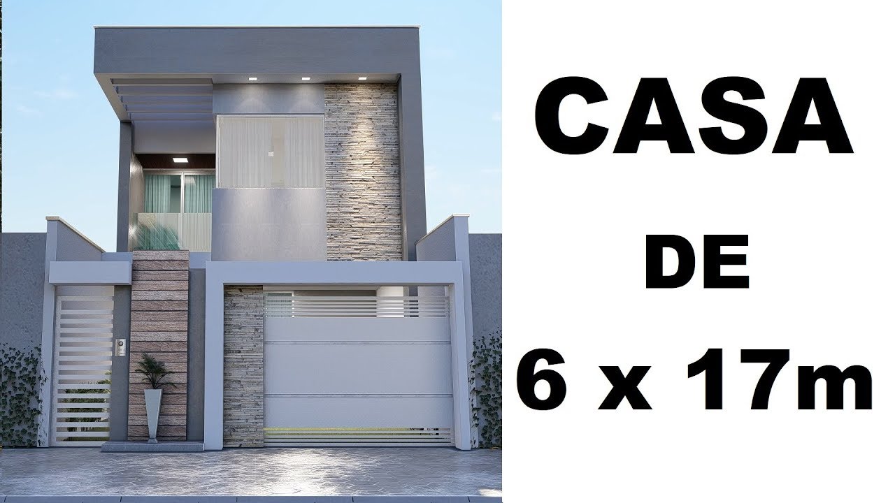 CASA GEMINADA DE 6 x 17 metros - 3 QUARTOS