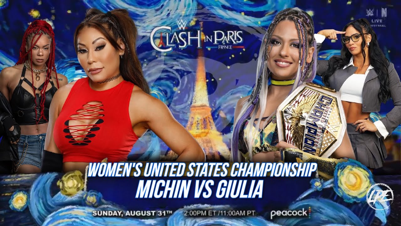 WWE 2K25 - MICHIN VS GIULIA [FOR THE WOMENS UNITED STATES TITLE] | Clash In Paris