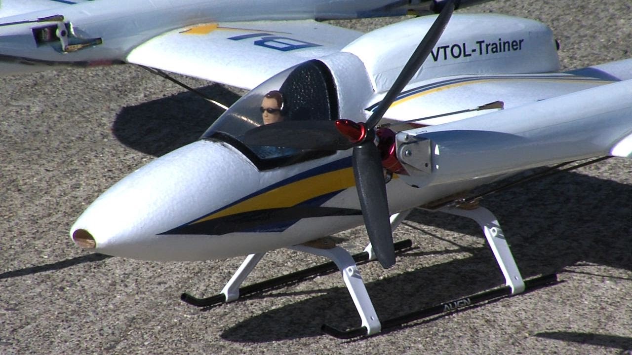 Norio pilots the Bixler tilt rotor flying around nasa