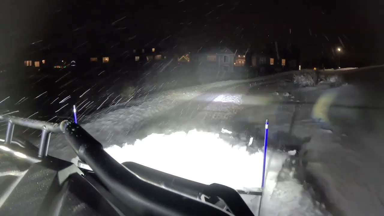 Plowing 9” of Fresh Snow on a Polaris 570 Sportsman Trail