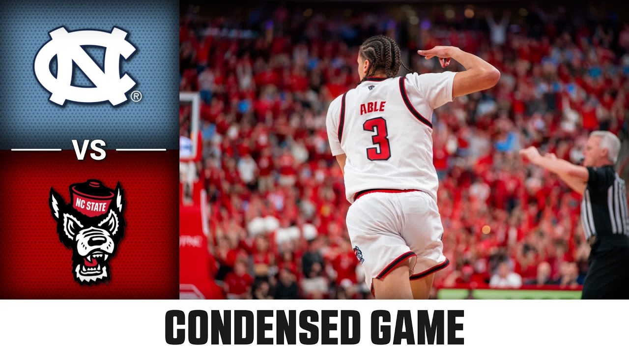 North Carolina vs. NC State Game Condensed Game | 2025-26 ACC Men's Basketball