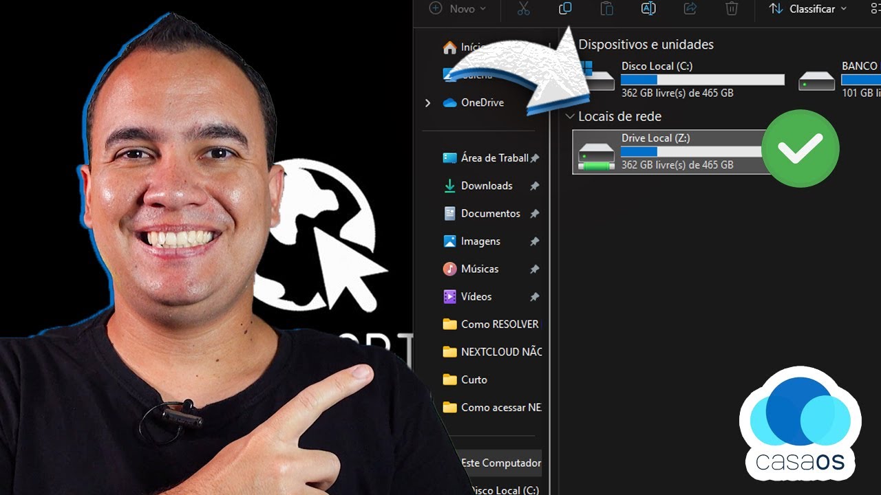 Como acessar NEXTCLOUD no EXPLORADOR DO WINDOWS | Xubuntu + CasaOS - EP7