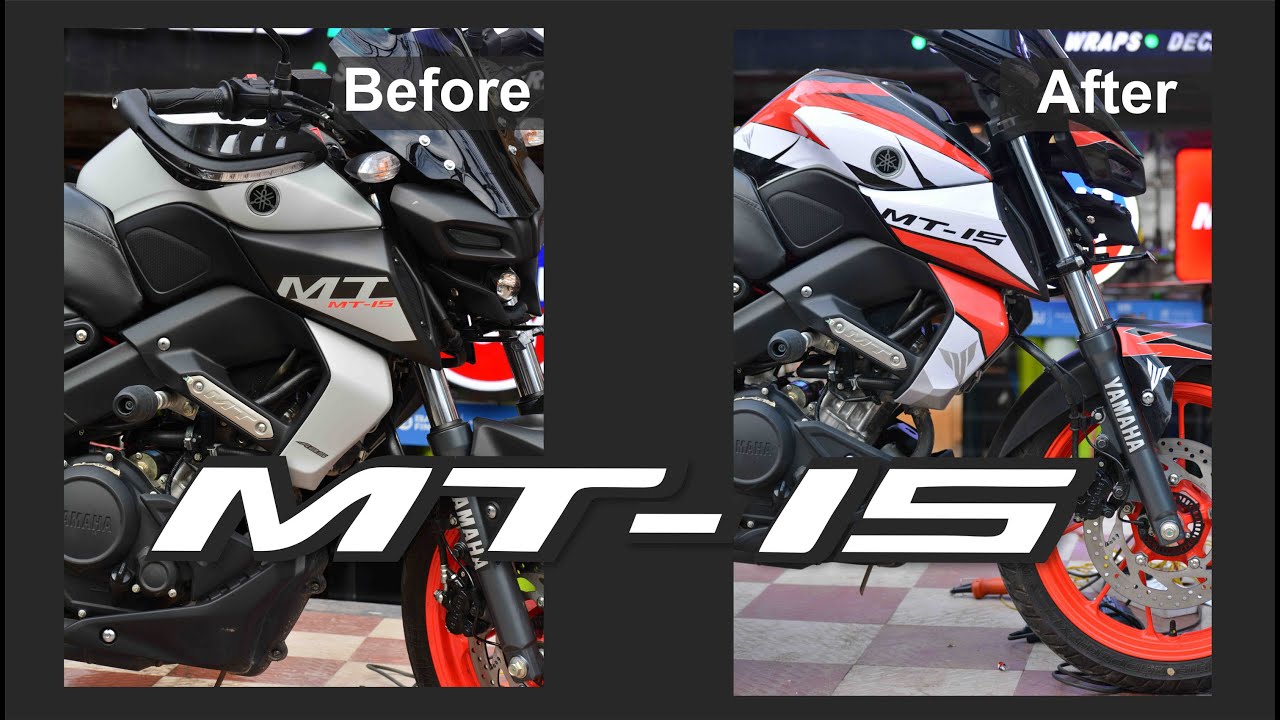 YAMAHA MT15 SLASHED Edition Decals INSTALLATION