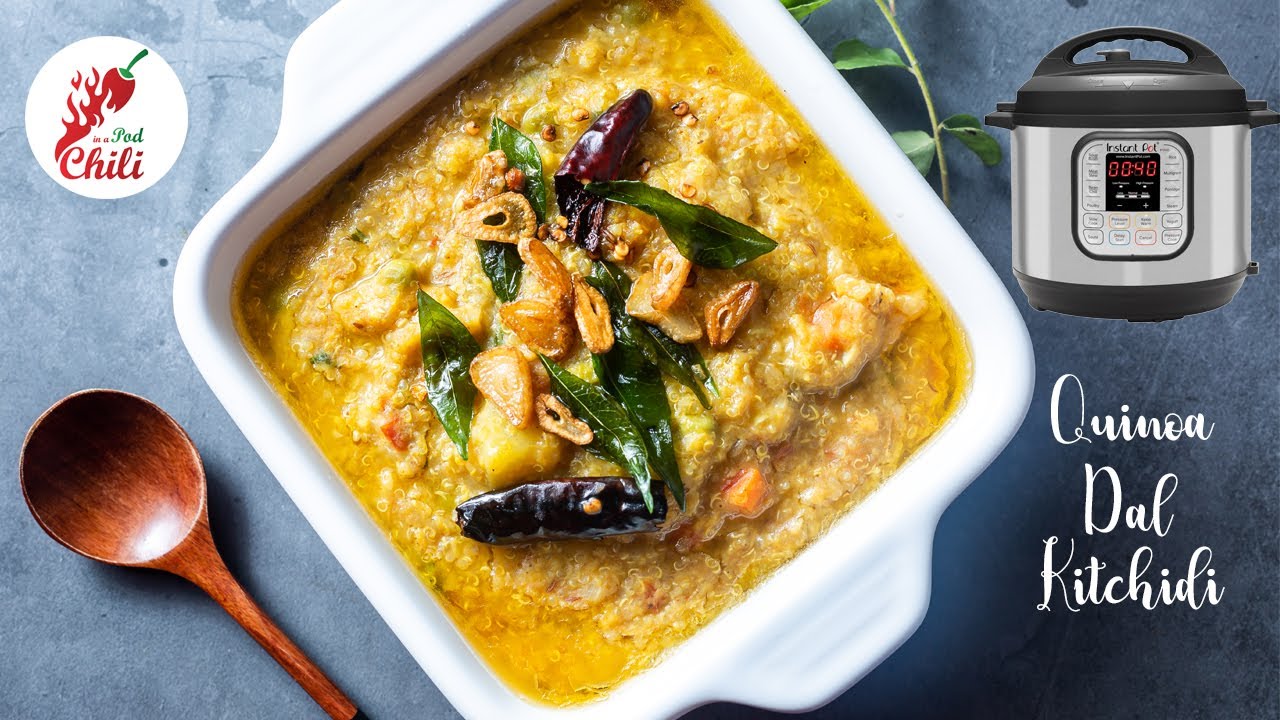 Instant pot Quinoa Vegetable Dal Khichdi | Quinoa Lentil Porridge| Instant pot Recipe | ASMR Cooking