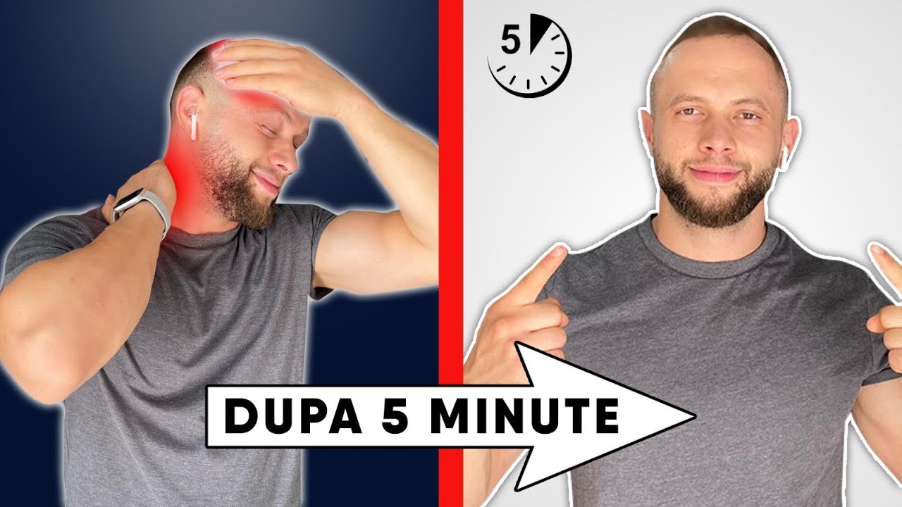 GIMNASTICA MEDICALA / EXERCITII PENTRU SPONDILOZA CERVICALA / SCAPA DE DURERE DE GAT SI DE CAP  !