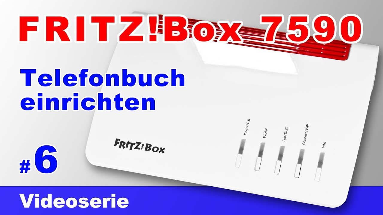 Telefonbuch der FRITZBox 7590 einrichten importieren exportieren und einem DECT Telefon zuordnen #6