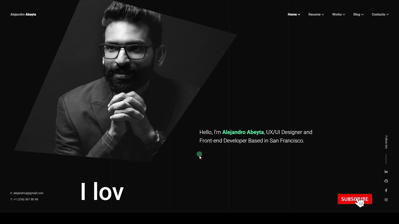 Shoko CVResume ThemeWordPress portfolio online cv