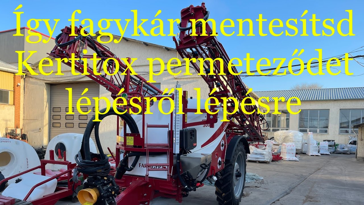 Kertitox permetező fagyállózása, felkészítése a téli fagyra - FONTOS téma az EAgro Kft-től.