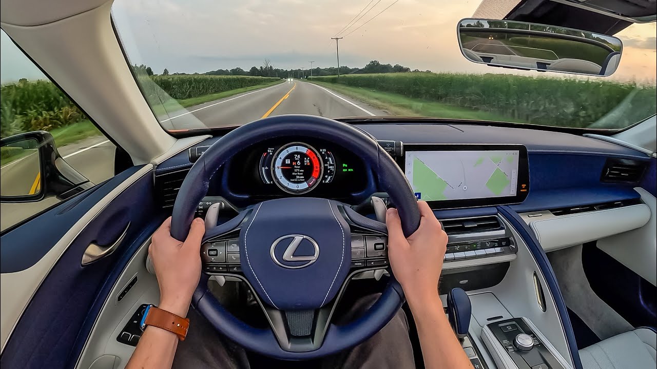 2024 Lexus LC 500 Sunset Drive - 471hp V8 Top Down Noise