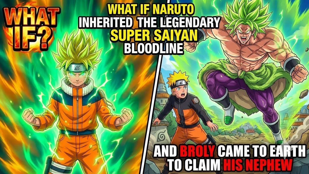 What If Naruto Inherited Legendary Super Saiyan Bloodline & Broly Came To Earth To Claim His Nephew