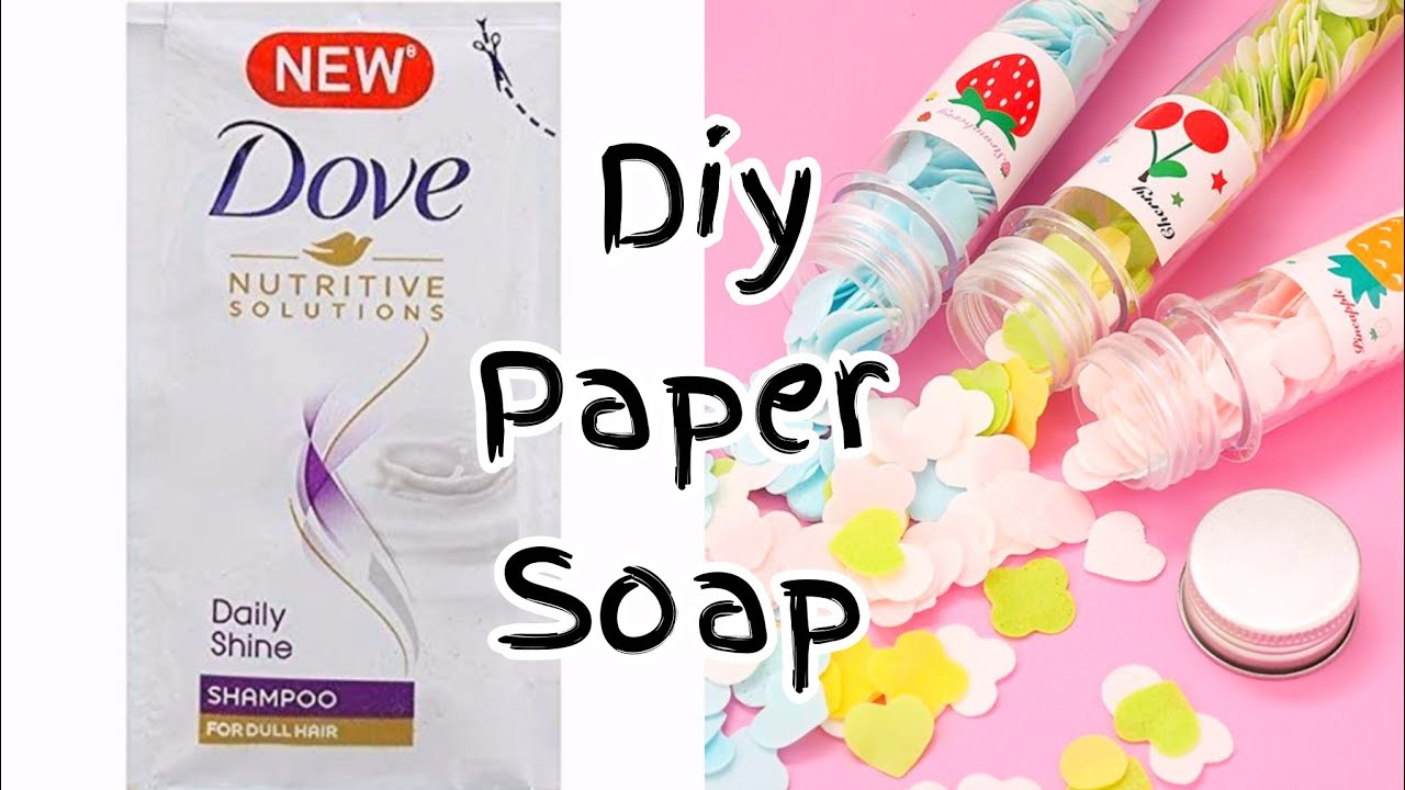 Diy paper soap😲/diy paper soap at home🤩/how to make paper soap at home😎/easy paper soap kaise banaye